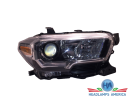 Tacoma W/Halogen W/O LED DRL (Chrome Bezel; Black Projector Ring Trim; Black Inside & Outside Edge Trim) 16-17 Rh